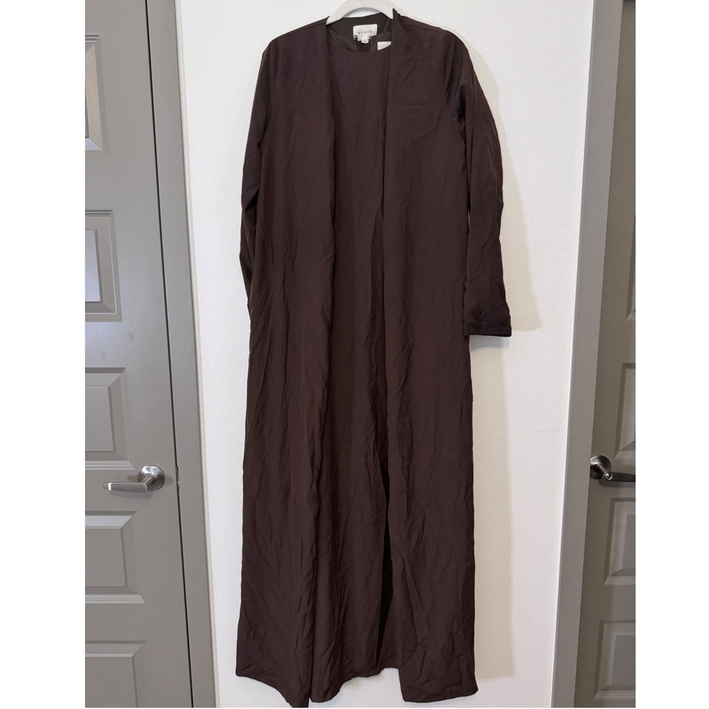 Women's Long Sleeve Maxi Dress in Dark Brown